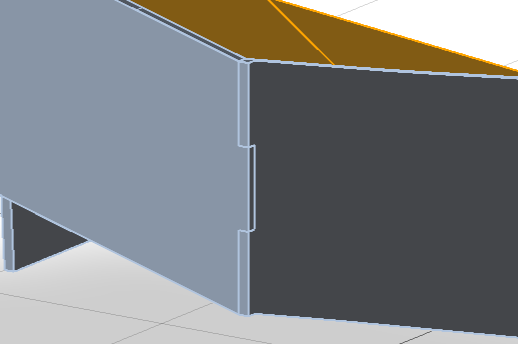 Verzappe hoekverbinding